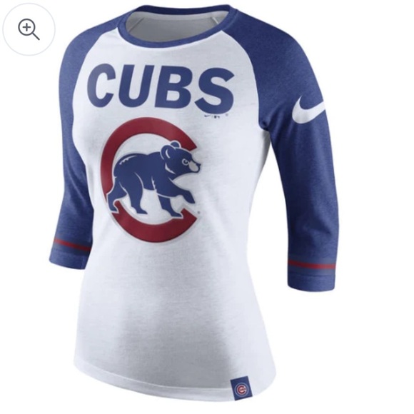 NIKE WOMEN’S CHICAGO CUBS RAGLAN TEE Size L - Picture 3 of 10